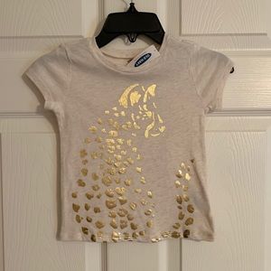 NWT Old Navy Gold Leopard/Cheetah Shirt
